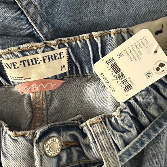 We The Free We The Free Crvy Wide-leg Jeans in Drizzle Blue Size M NWT - Picture 8 of 9